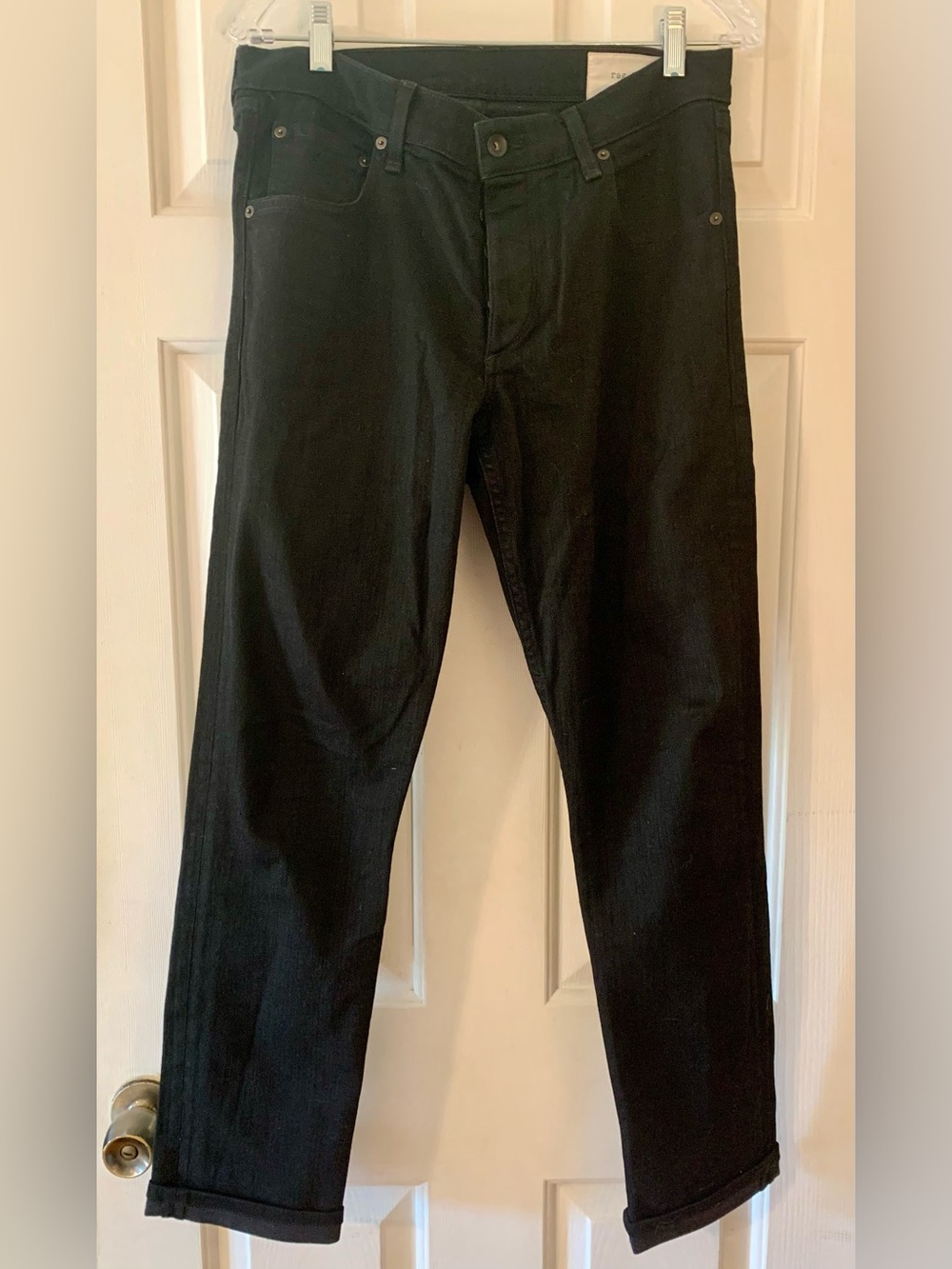 Rag & Bone Men's Black Jeans - Slim Fit 31